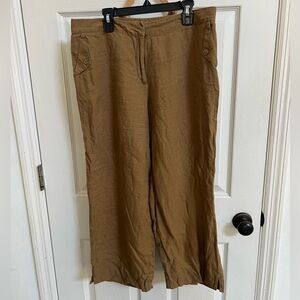 J. Jill Genuine Fit At Waist Size 8, 100% linen, Minimalist, Capsule